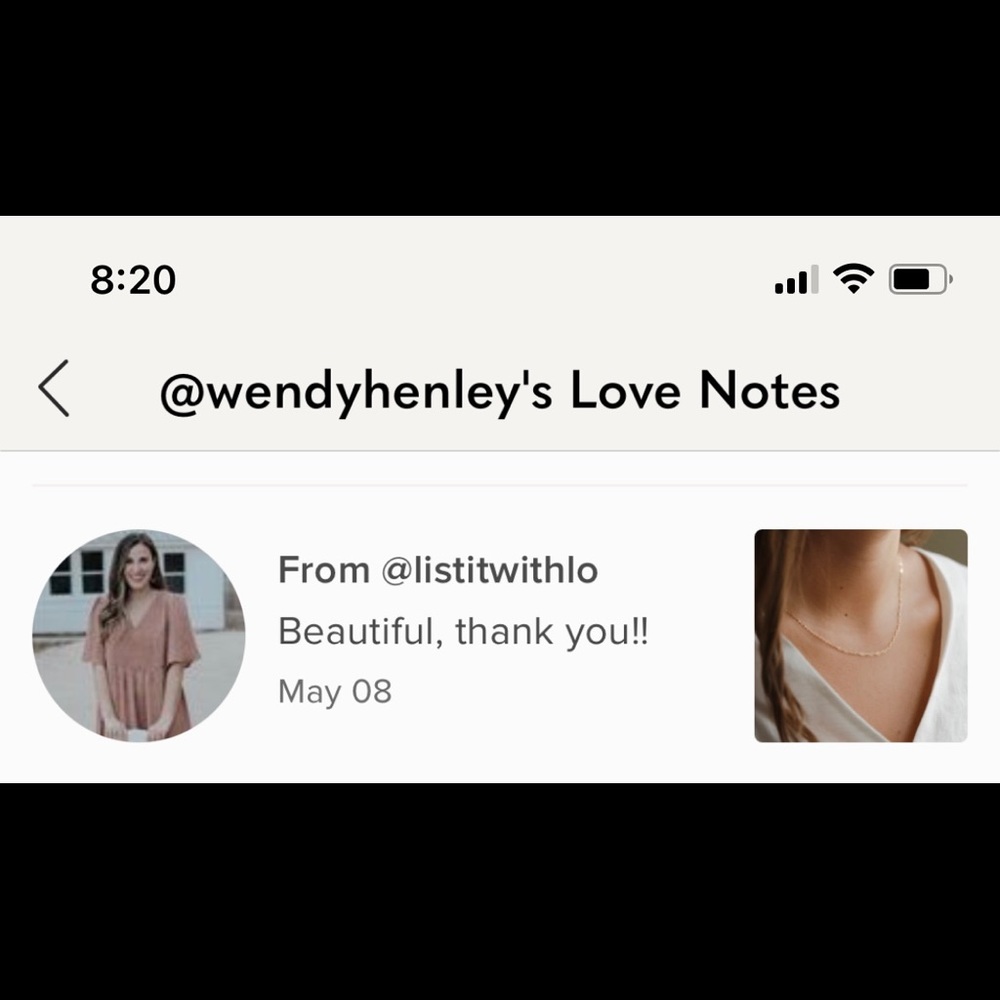 14k Gold Filled Tiny Paperclip Dainty Chain Necklace - Picture 11 of 11